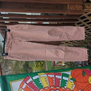 Frayed high rise straight jeans